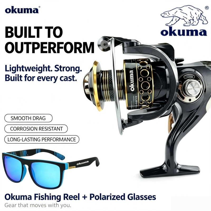 Surf Reel - Mulinello da spinning OKUMA, mulinello da